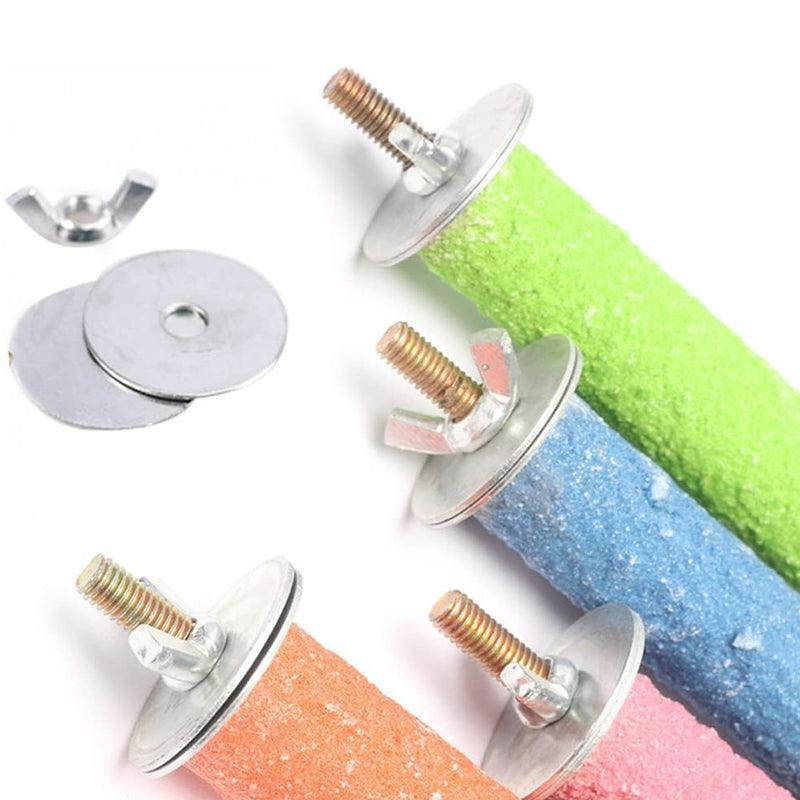 5 Sizes Colorful Pet Bird Cage Perches Stand Platform Chew Toy For Parrot Bites - 15CM