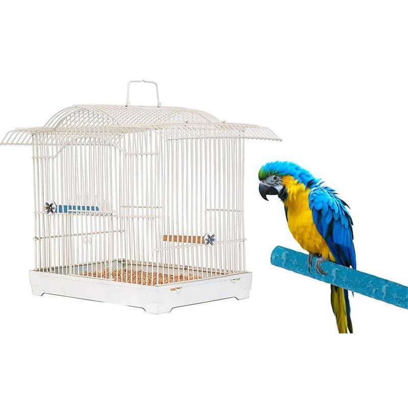 5 Sizes Colorful Pet Bird Cage Perches Stand Platform Chew Toy For Parrot Bites - 15CM